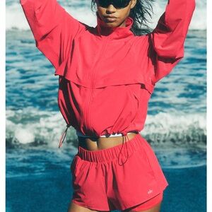 Alo Yoga Candy Red Shorts